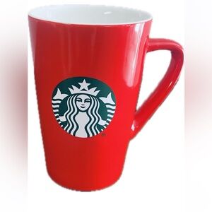 Starbucks Bold Red Mug with Iconic Logo